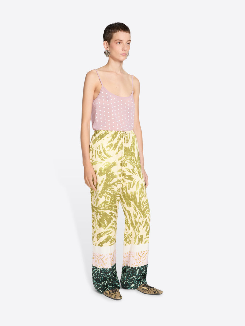 Dries Van Noten Elasticated Pants Khaki