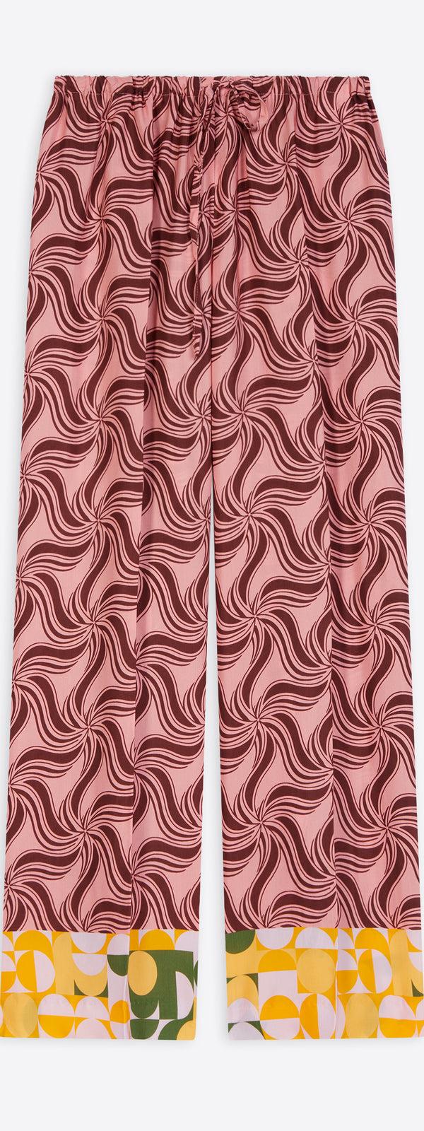 dries van noten Elasticated pants pink