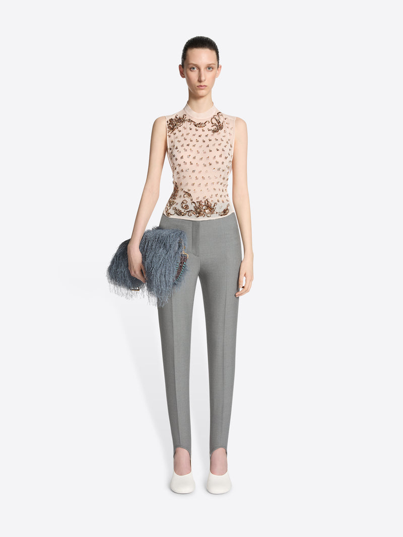 Dries Van Noten Embellished Bib BLUSH