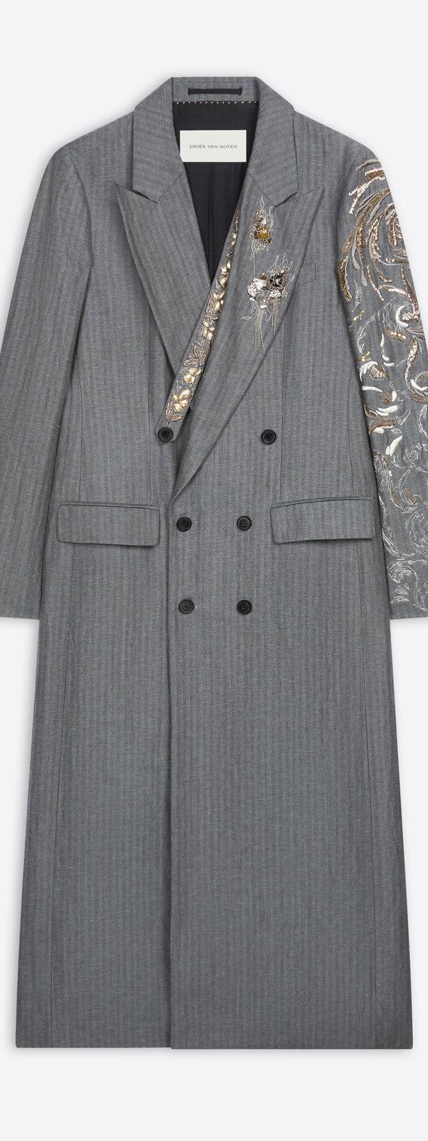 dries van noten Embellished coat raf