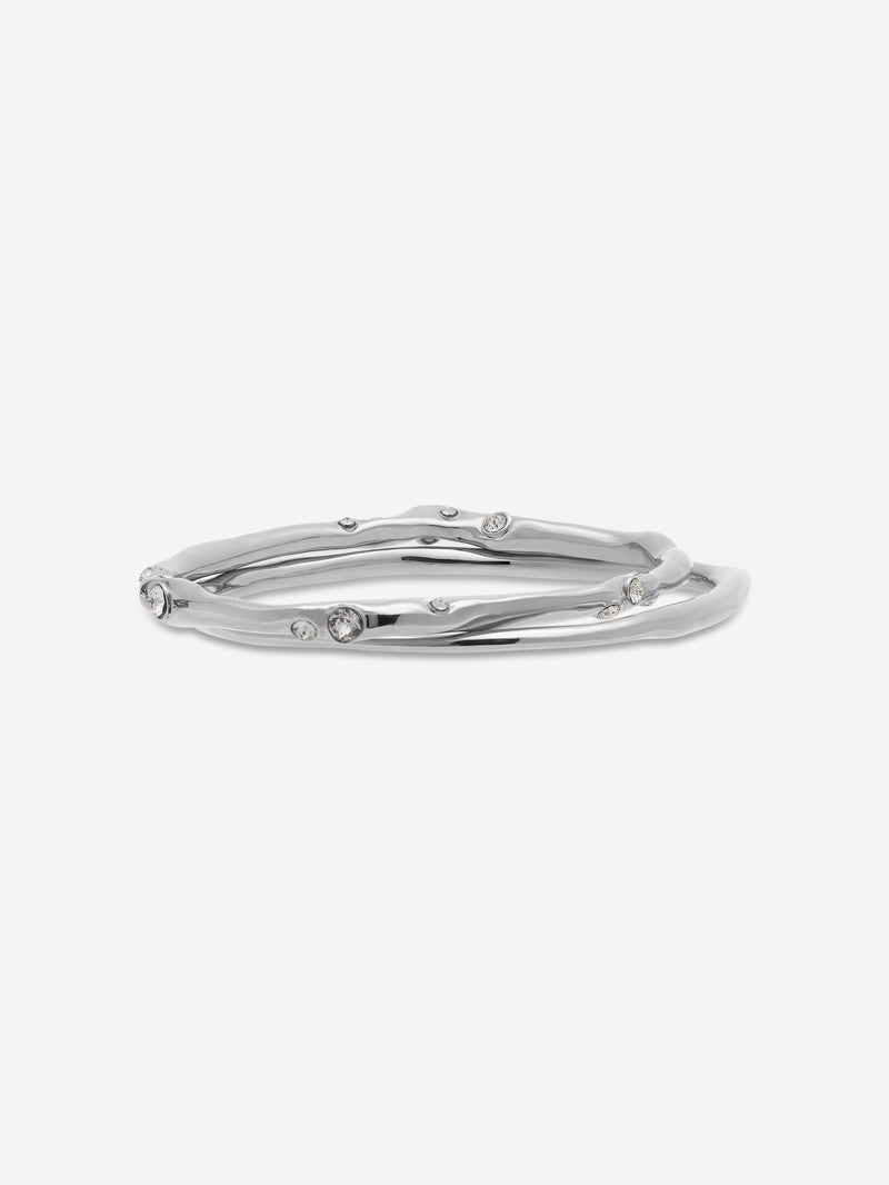 Dries Van Noten Embellished Cuffs Silver