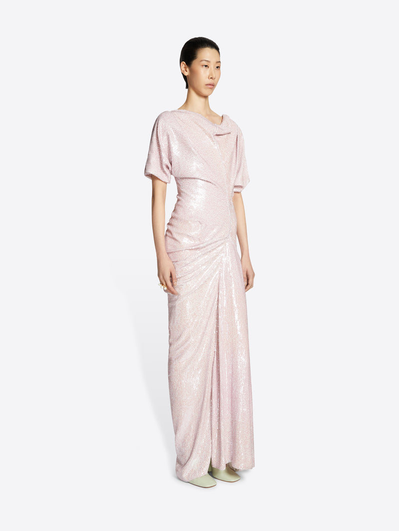 Dries Van Noten Embellished Dress Pink