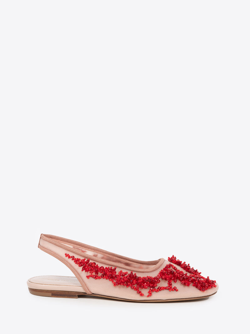 Dries Van Noten Embellished Flats Blush