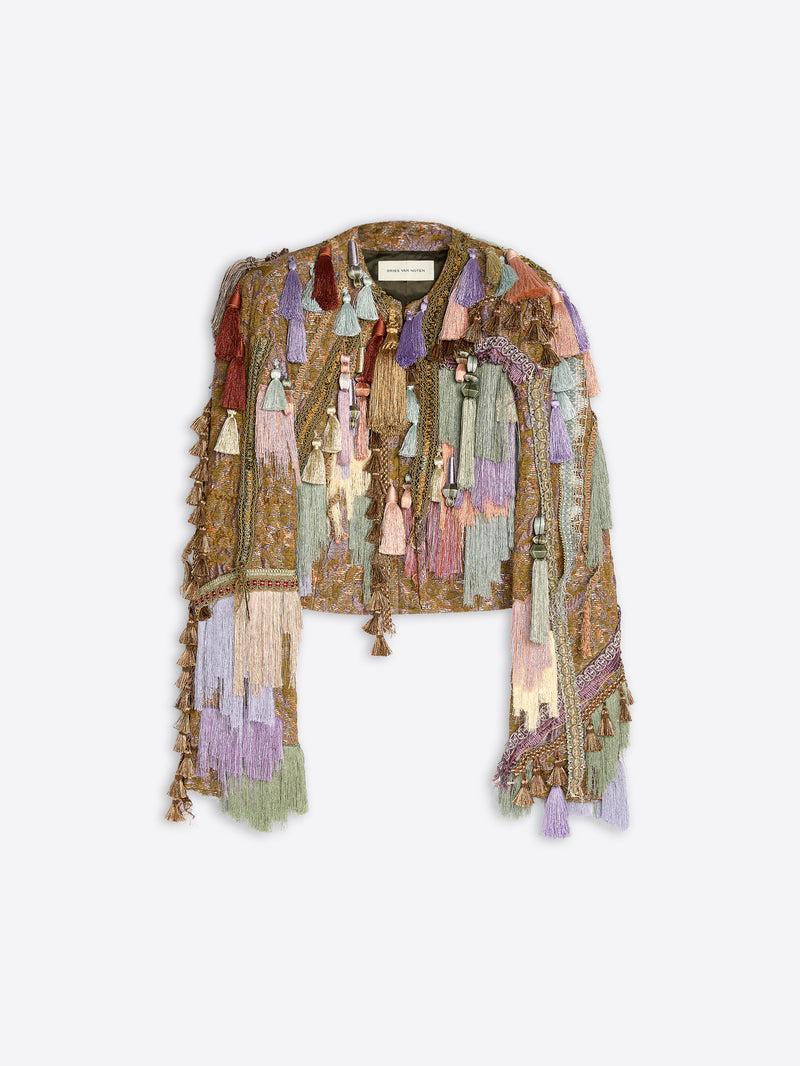 Dries Van Noten Embellished Jacket KHAKI