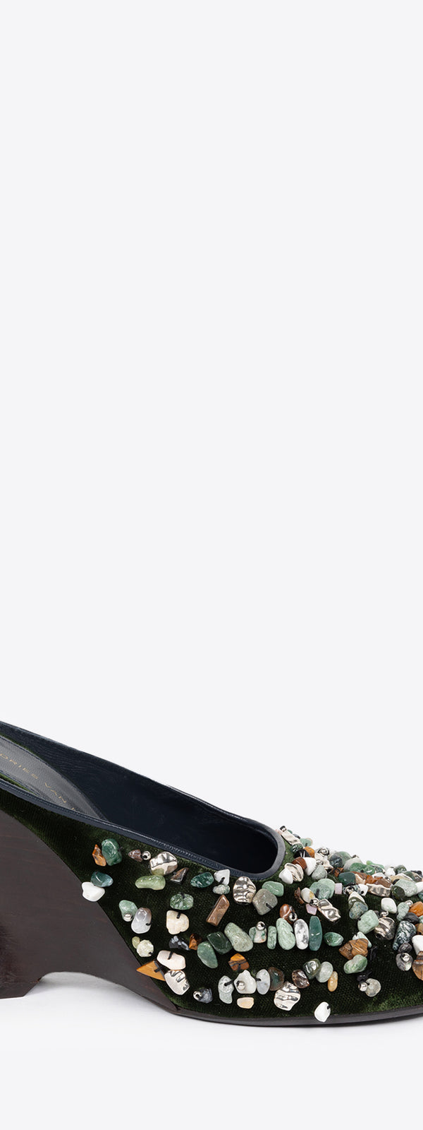 dries van noten Embellished mules OLIVE