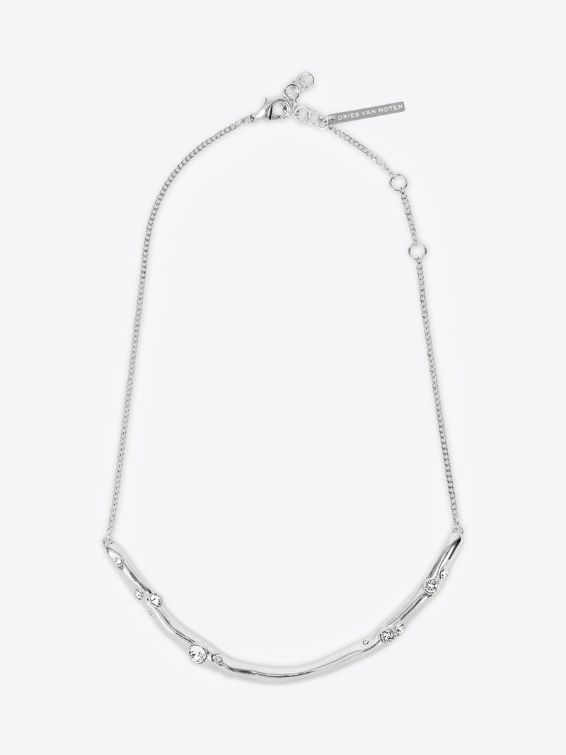Dries Van Noten Embellished Necklace Silver