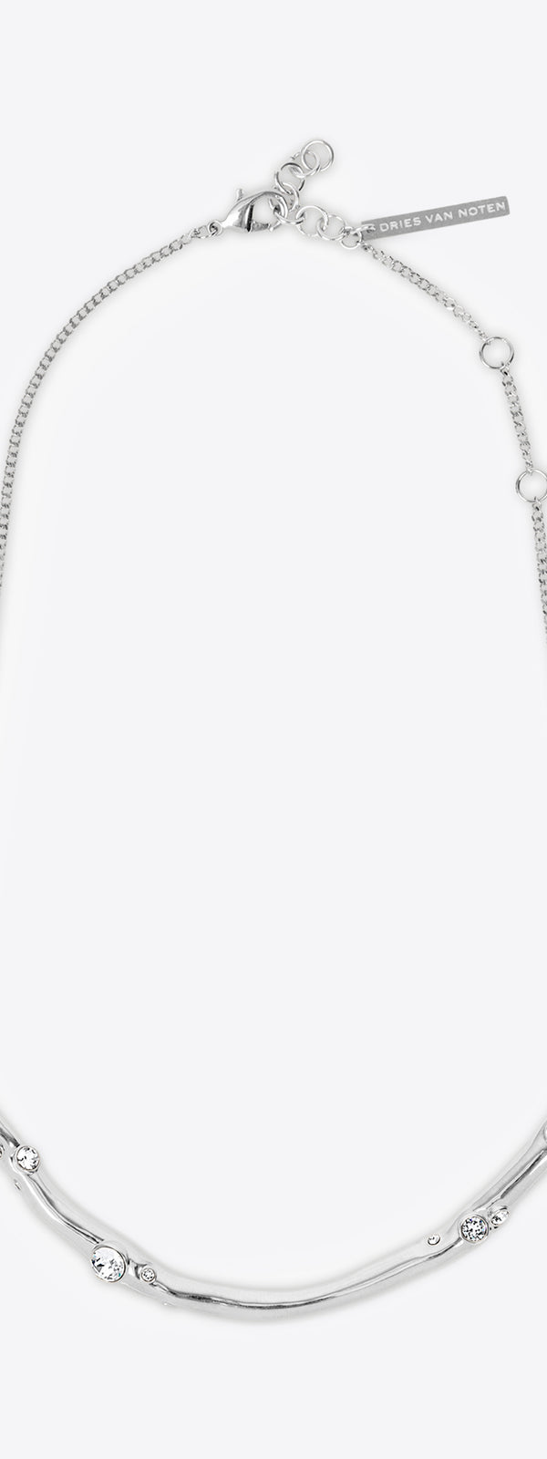 dries van noten Embellished necklace silver