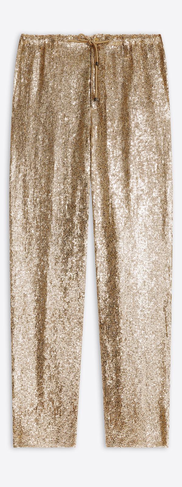 dries van noten Embellished pants gold