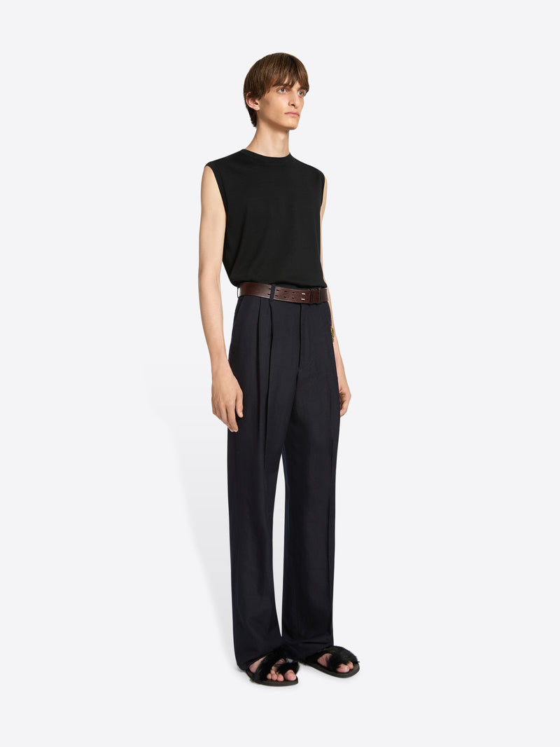 Dries Van Noten Embellished Pants Navy