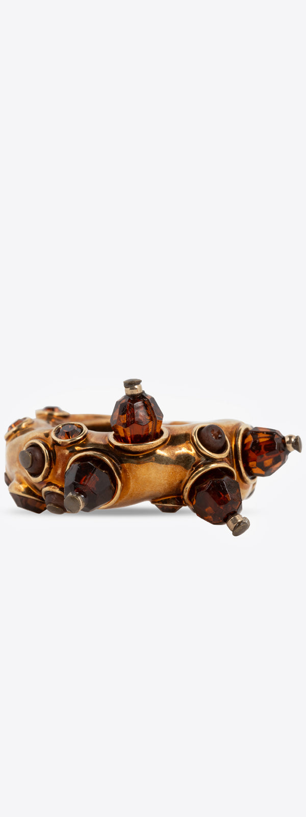 dries van noten Embellished ring brown