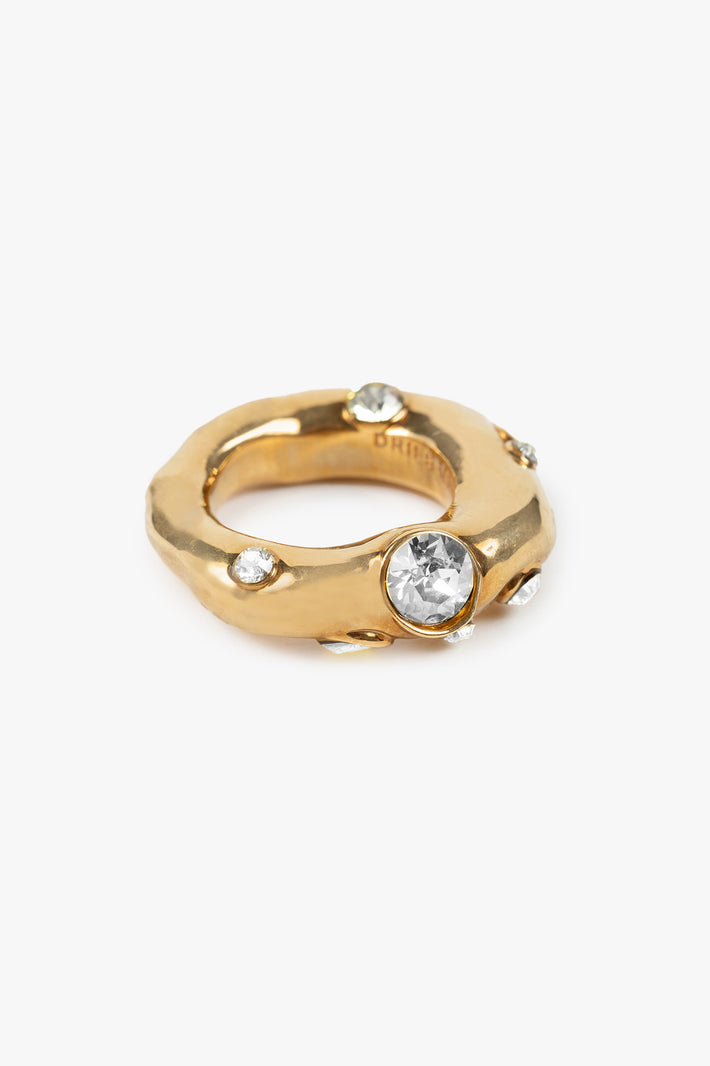 Dries Van Noten Embellished Ring Gold