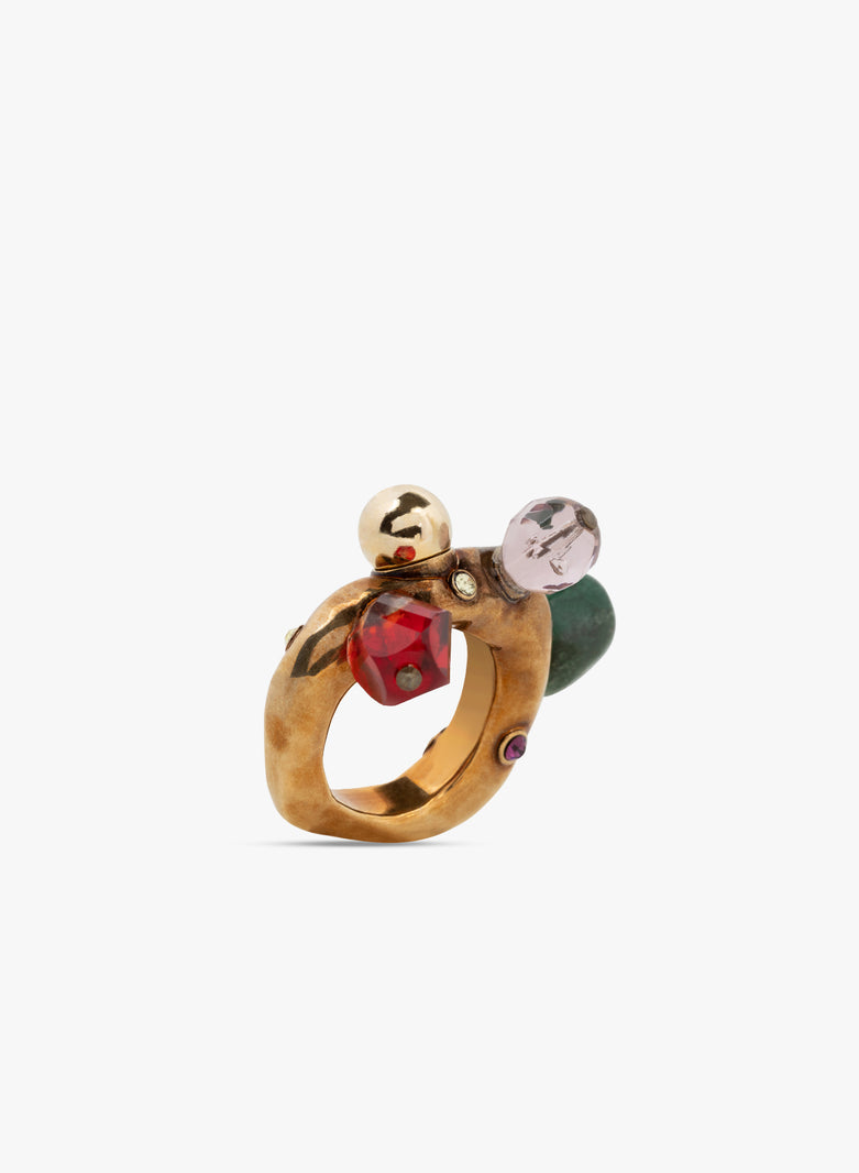 Dries Van Noten Embellished Ring Multi