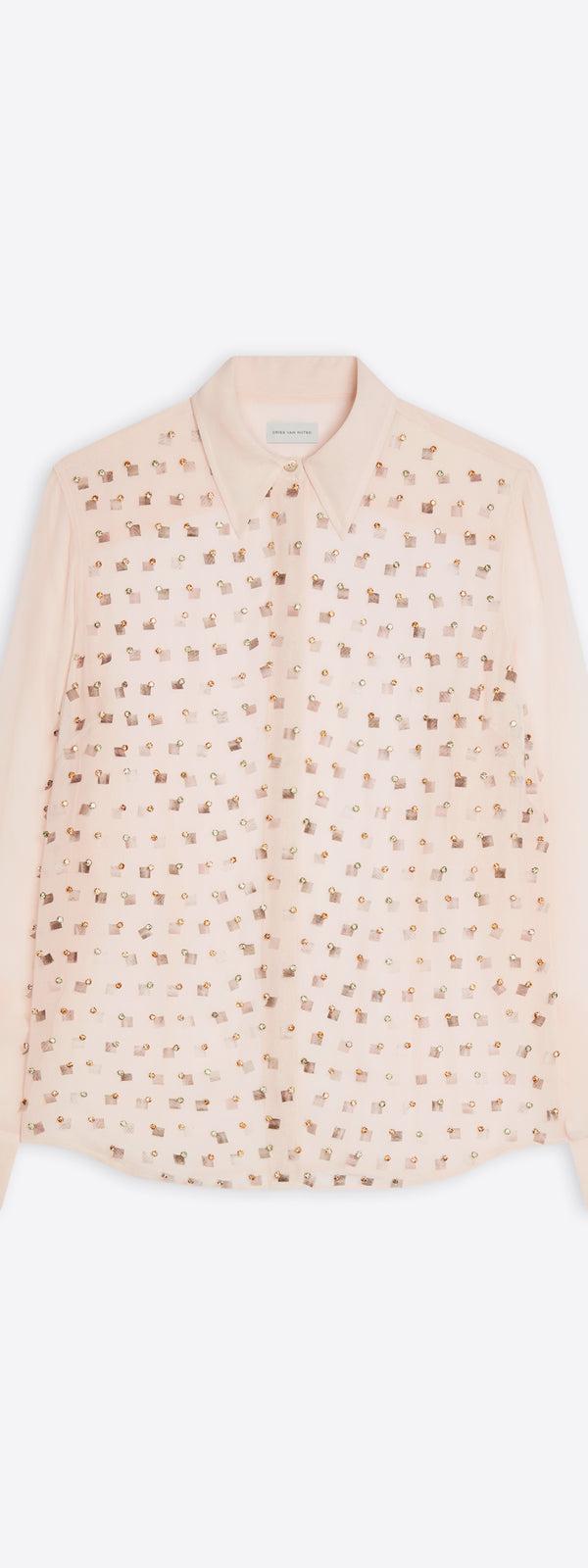 dries van noten Embellished shirt BLUSH
