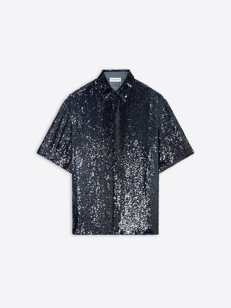 Dries Van Noten Embellished Shirt Navy