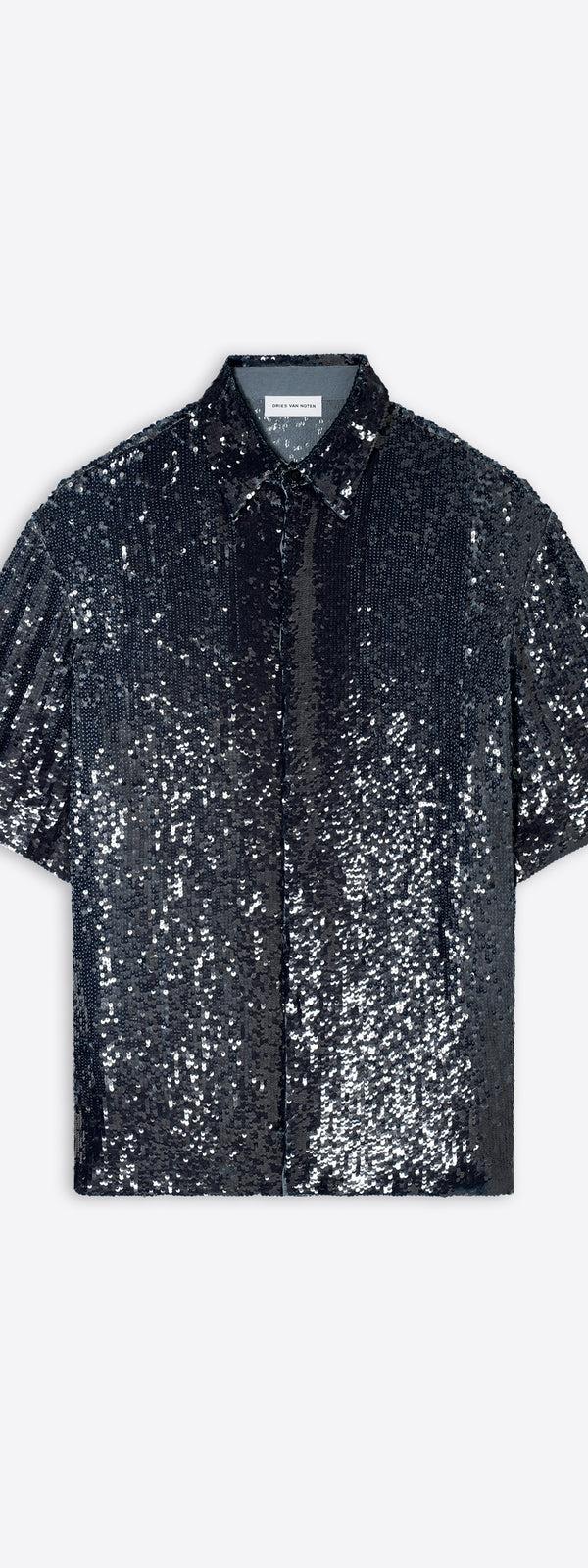 dries van noten Embellished shirt navy