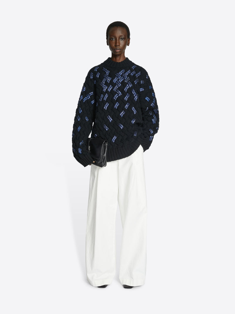 Dries Van Noten Embellished Sweater Black