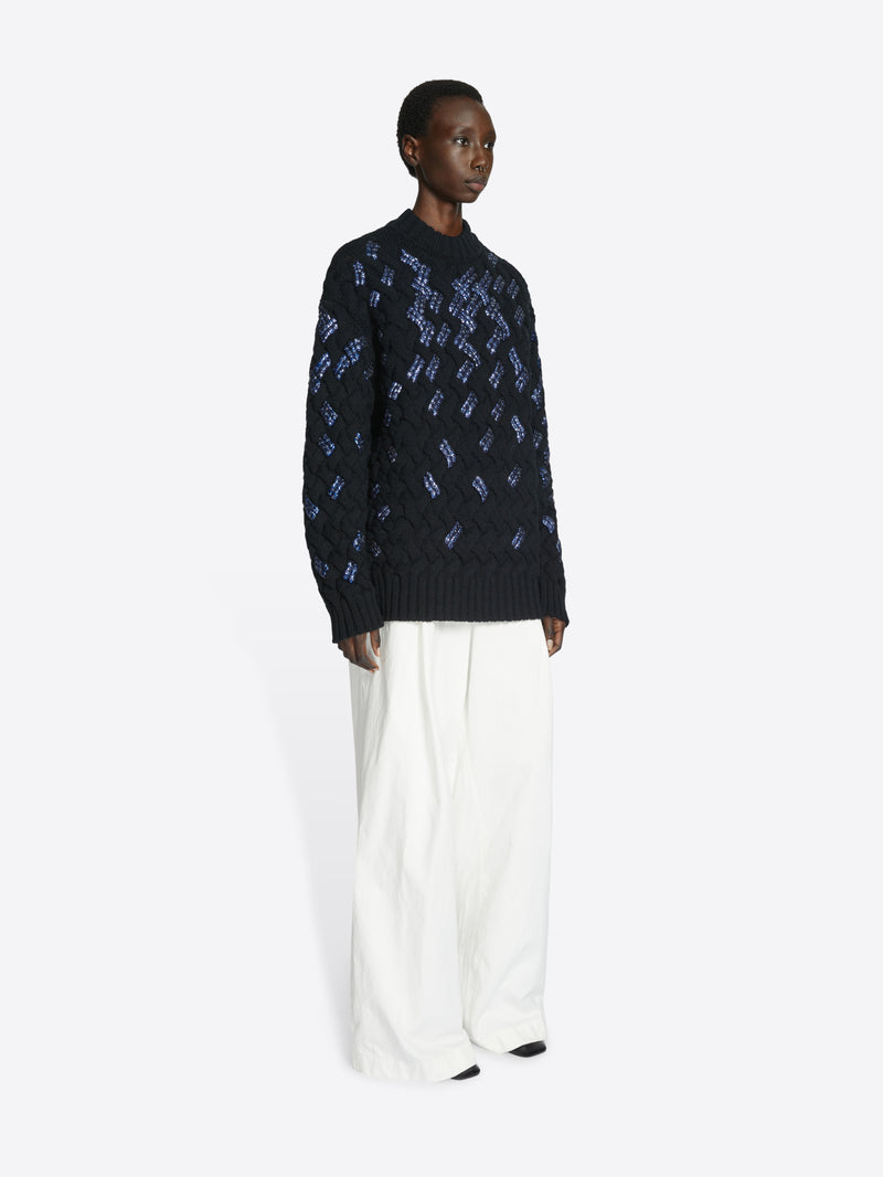 Dries Van Noten Embellished Sweater Black