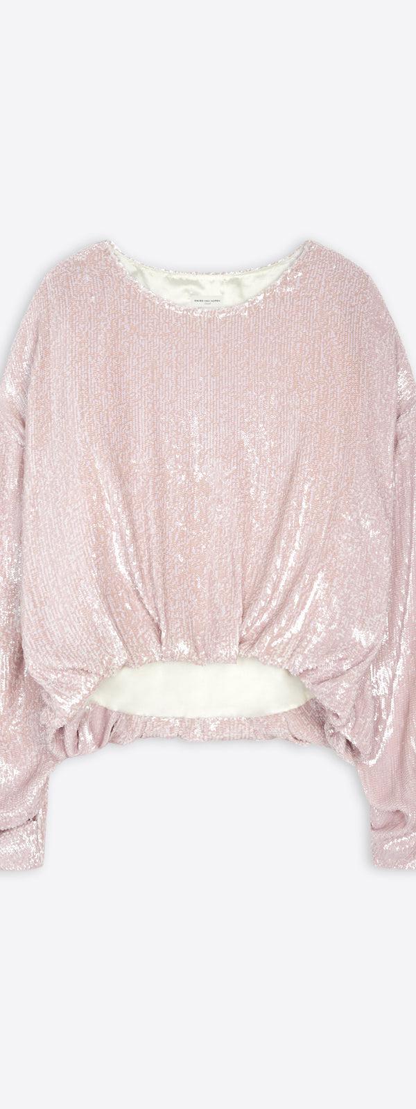 dries van noten Embellished top pink