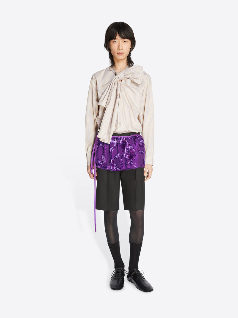 Dries Van Noten Embellished Wrap Belt PURPLE