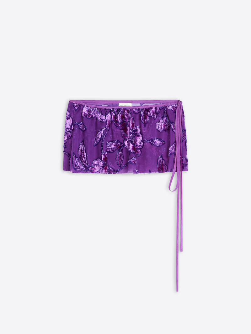 Dries Van Noten Embellished Wrap Belt PURPLE