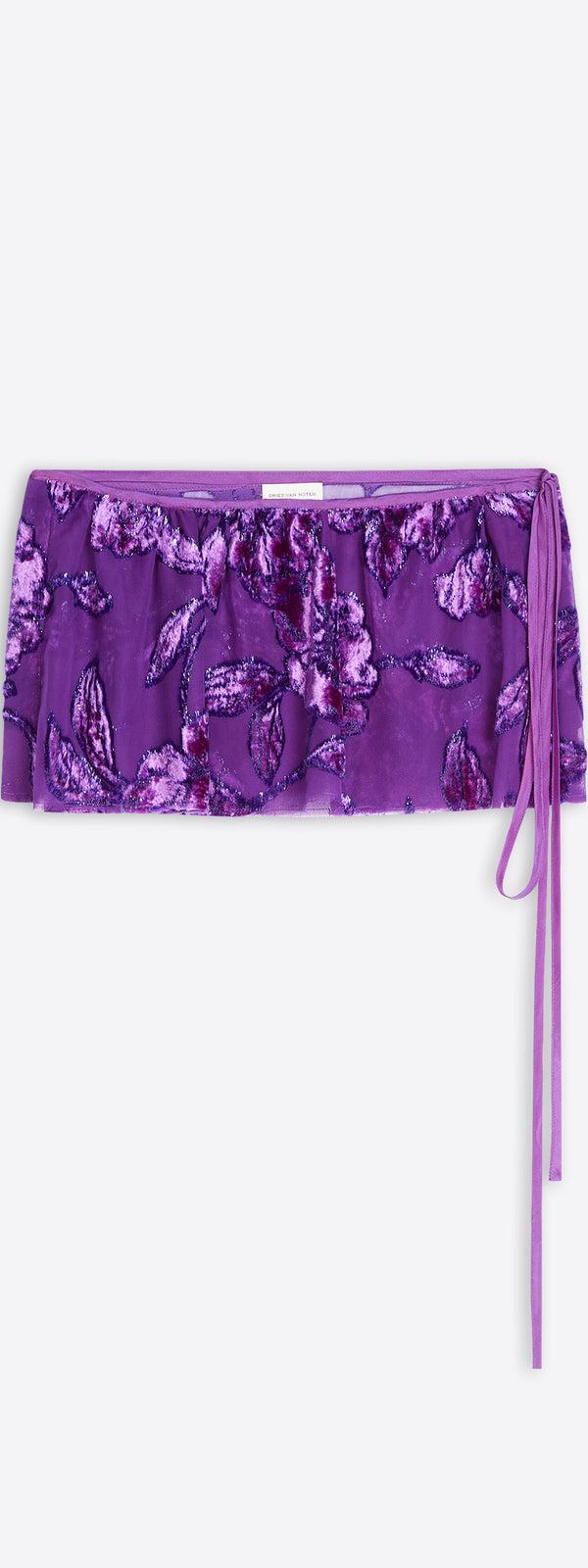 dries van noten Embellished wrap belt PURPLE