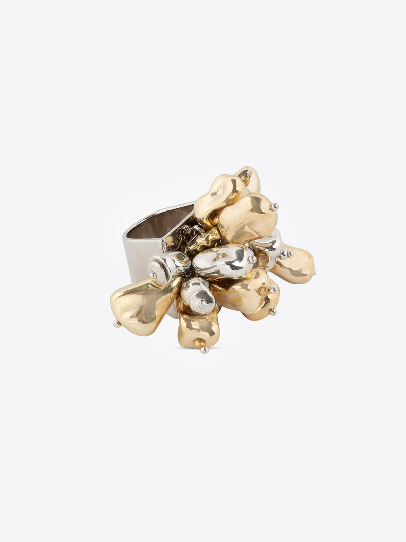 Dries Van Noten Embroidered Ring GOLD