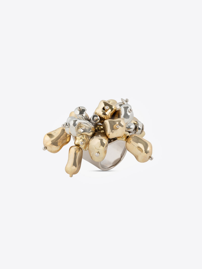 Dries Van Noten Embroidered Ring GOLD