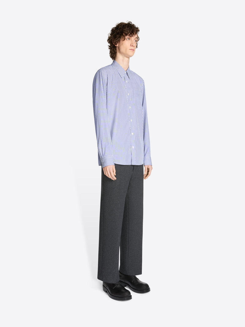 Dries Van Noten Fitted Cotton Shirt NAVY