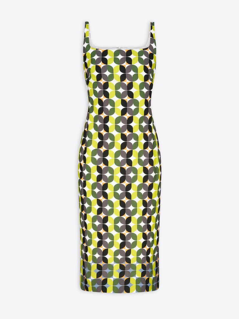 Dries Van Noten Fitted Dress Green
