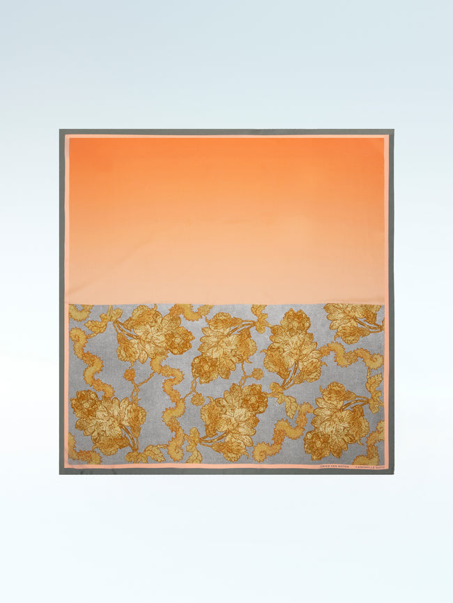 dries van noten Foulard Camomille Satin dessin k