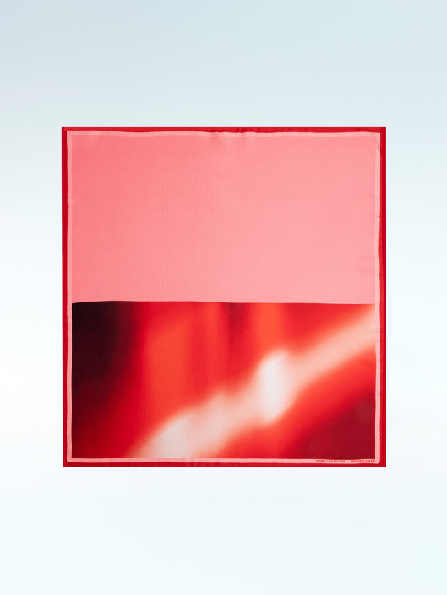 dries van noten Foulard Raving Rose dessin i