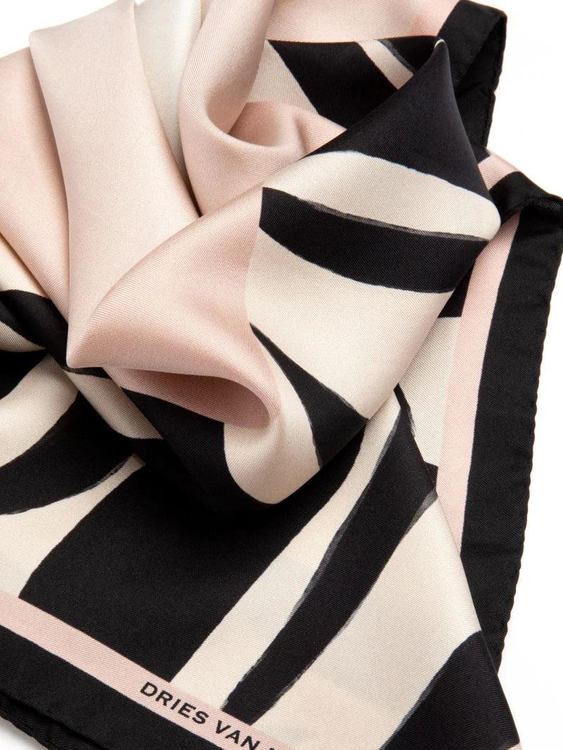 Dries Van Noten Foulard Rosa Carnivora Dessin G