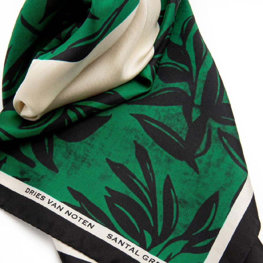 Dries Van Noten Foulard Santal Greenery Dessin E