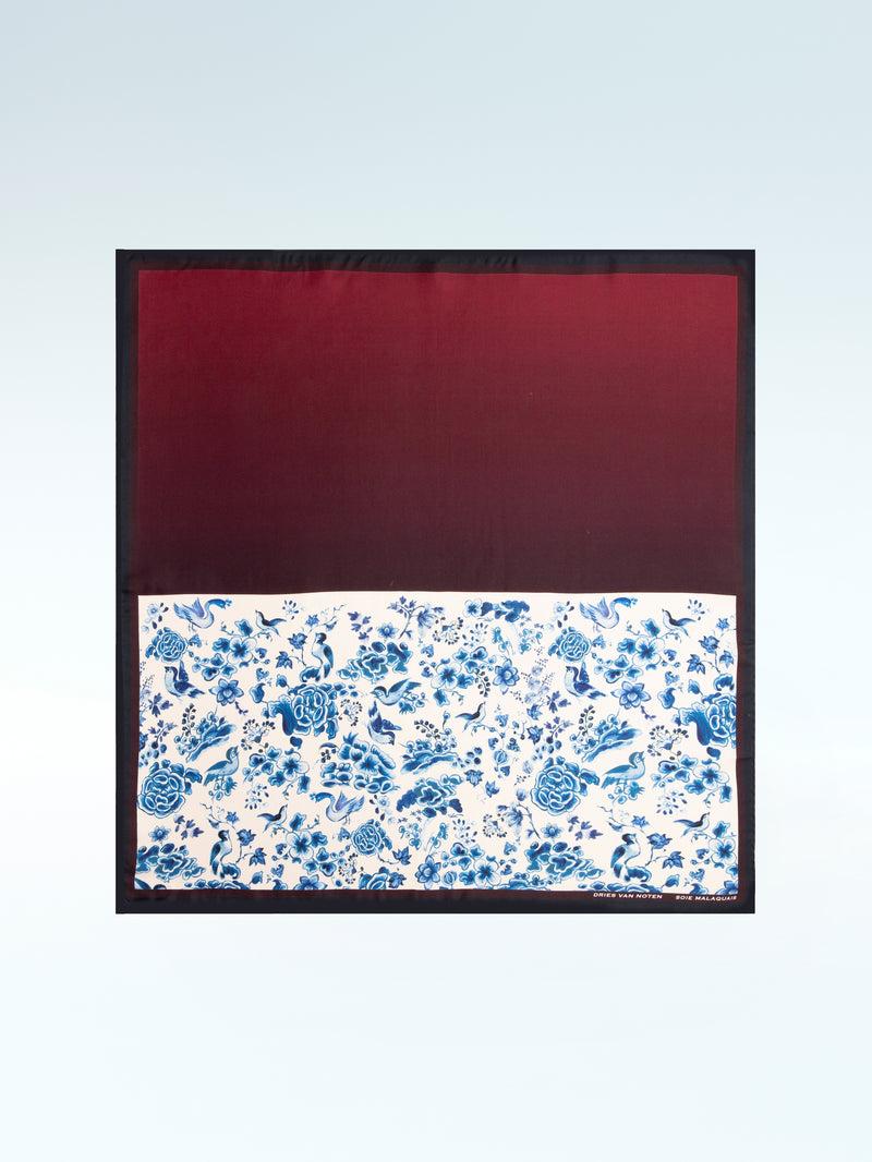 Dries Van Noten Foulard Soie Malaquais Dessin D