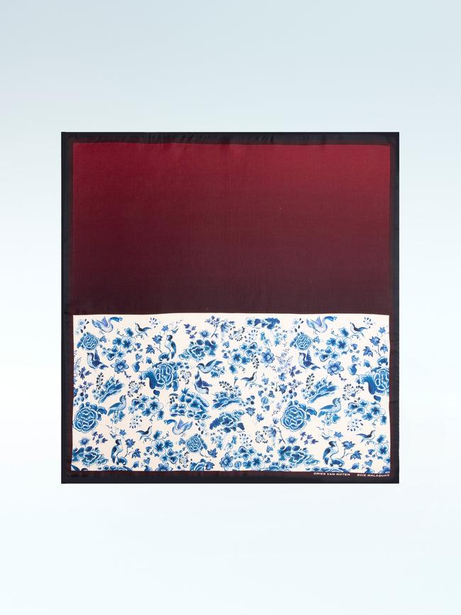 dries van noten Foulard Soie Malaquais dessin d