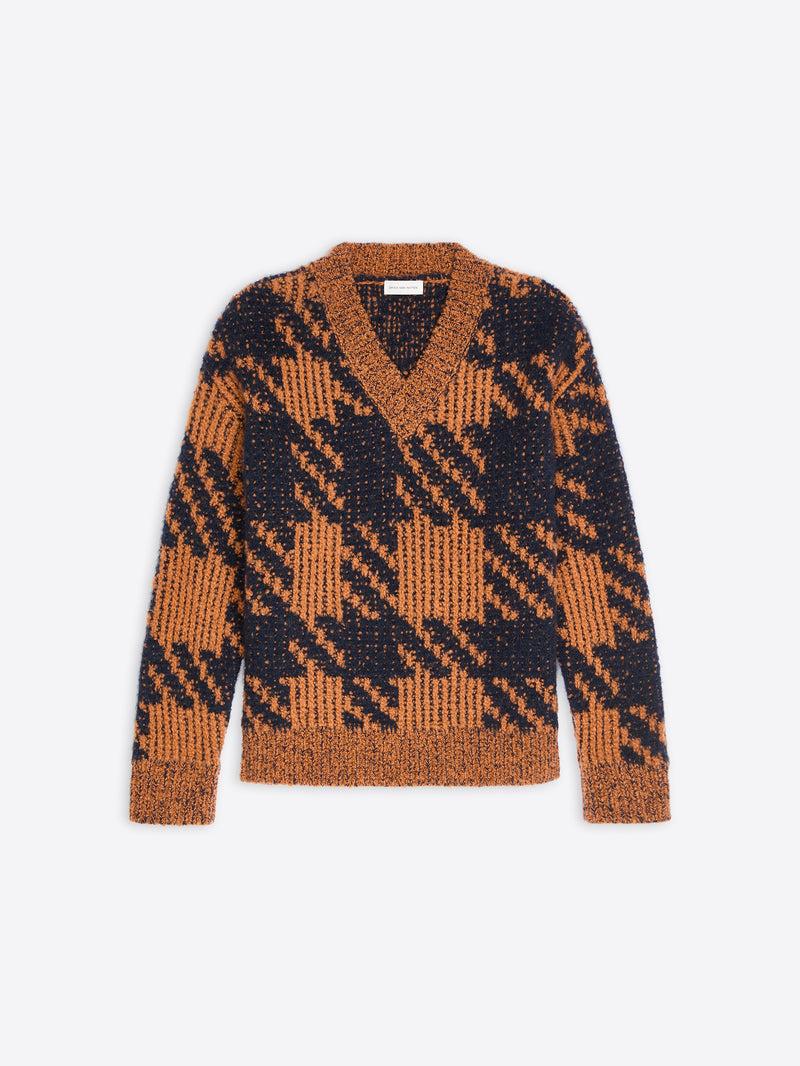 Dries Van Noten Graphic Sweater LIGHT RUST