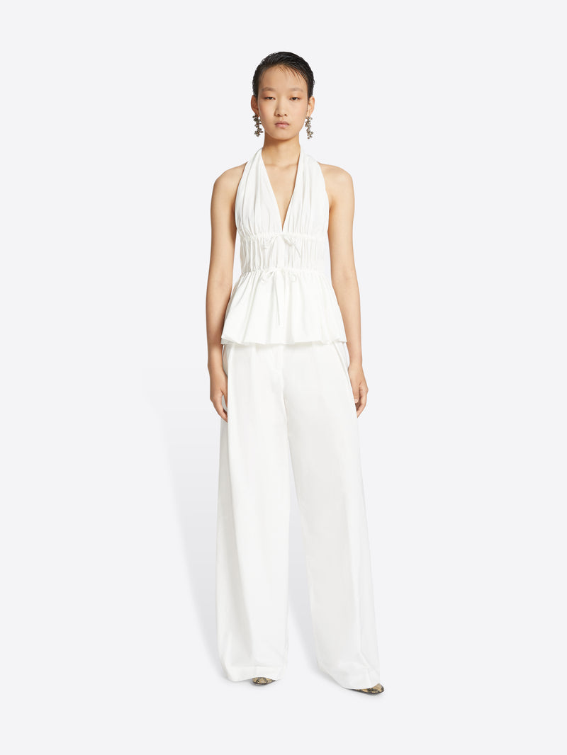 Dries Van Noten Halterneck Top White