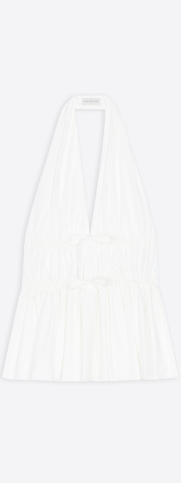 dries van noten Halterneck top white