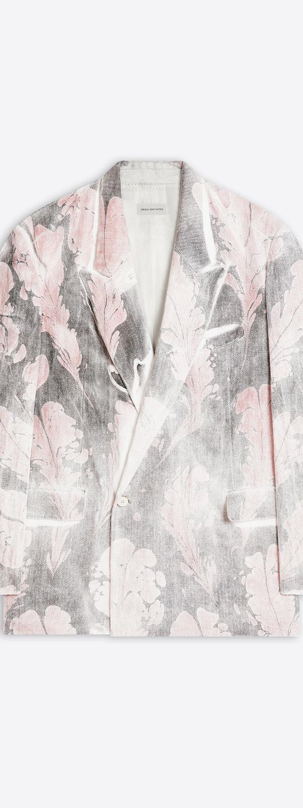 dries van noten Hand printed blazer dessin d