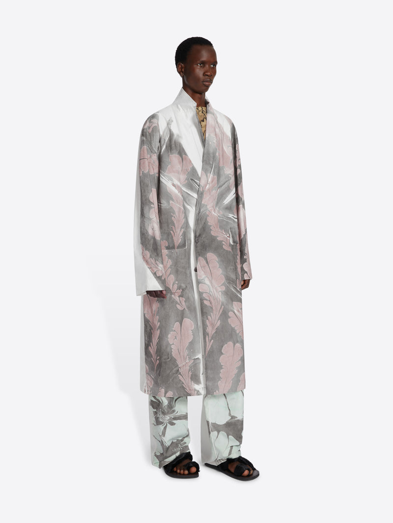 Dries Van Noten Hand Printed Coat Dessin D
