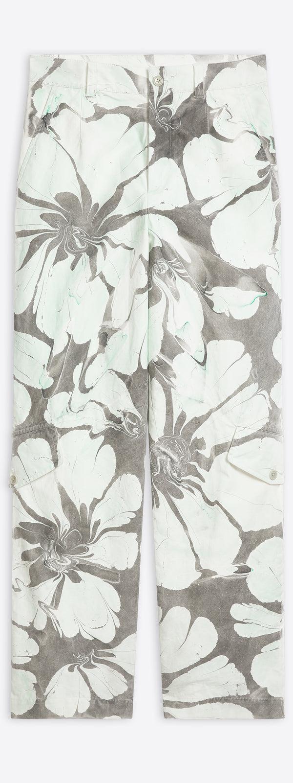 dries van noten Hand printed pants dessin b