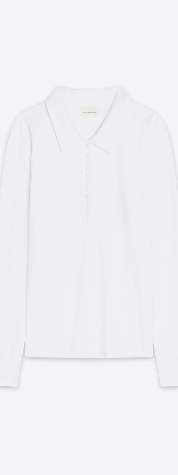 dries van noten Jersey polo shirt WHITE