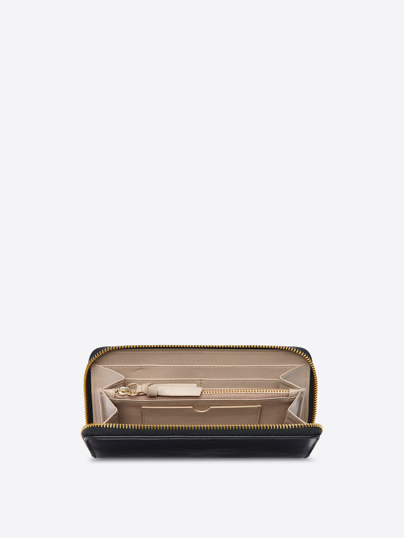 Dries Van Noten Large Leather Wallet Black