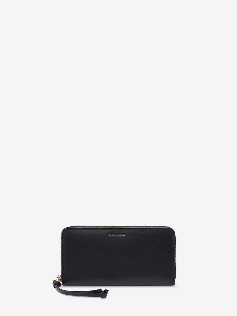 Dries Van Noten Large Leather Wallet Black