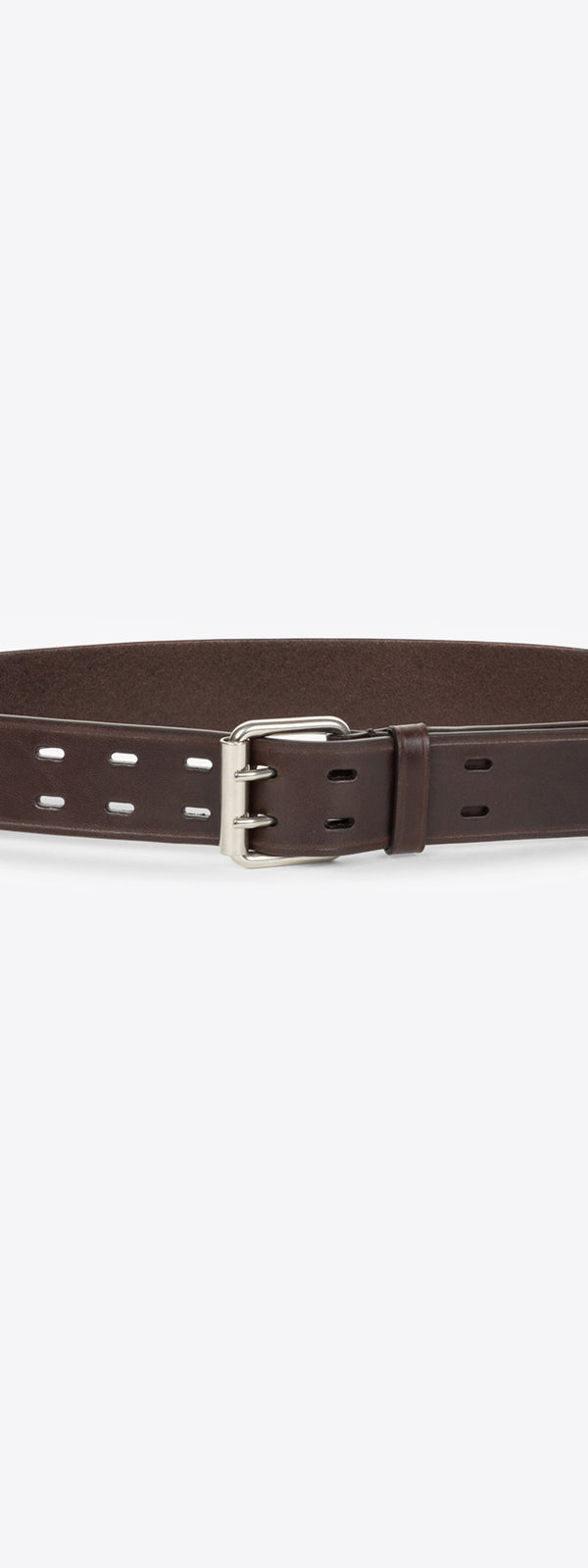 dries van noten Leather belt DARK BROWN