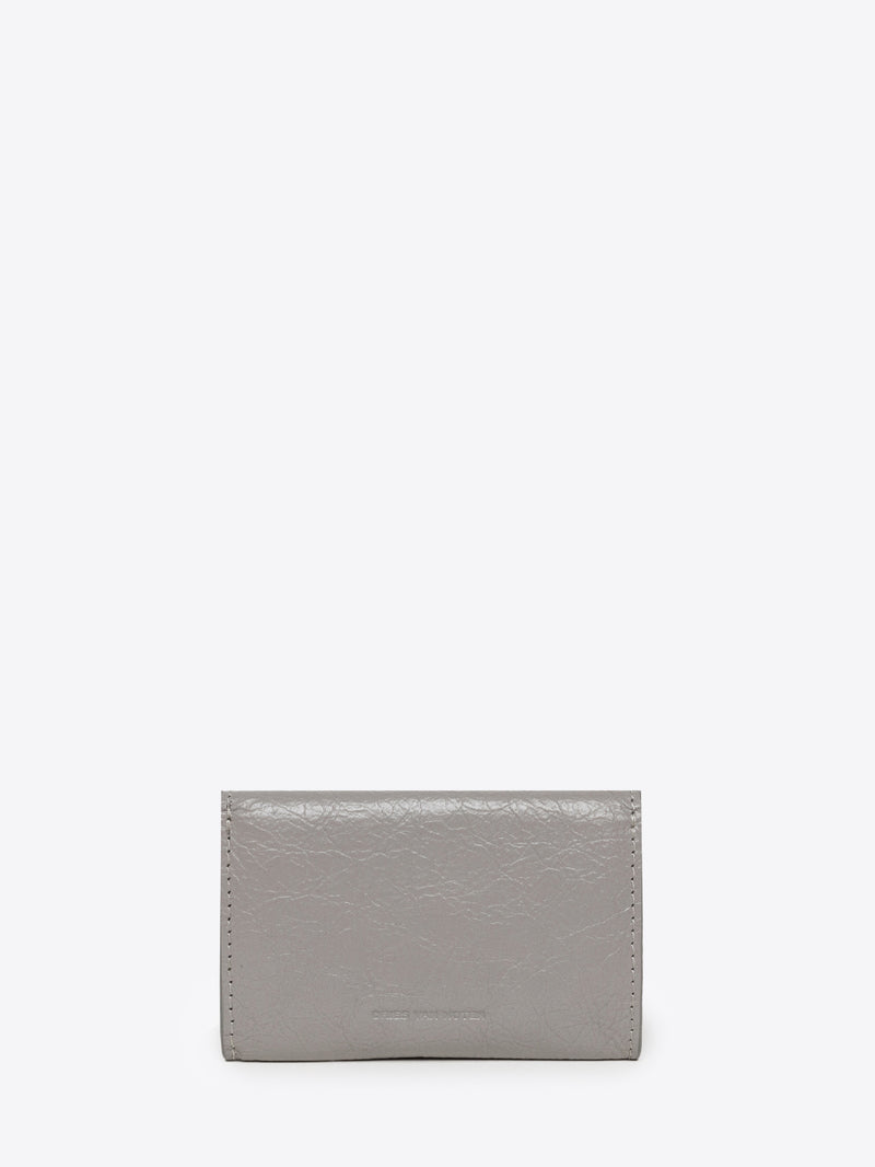 Dries Van Noten Leather Cardholder LIGHT GREY