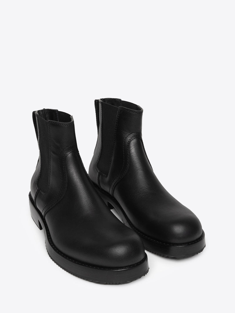 Dries Van Noten Leather Chelsea Boots BLACK