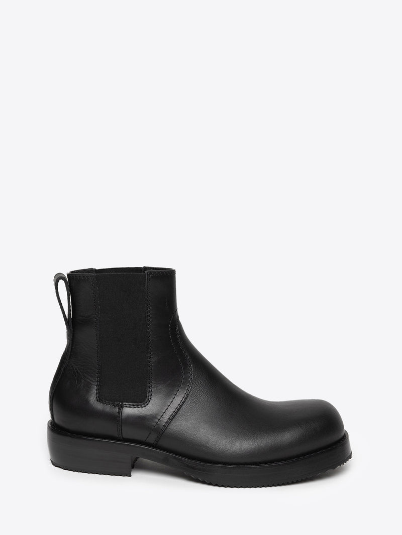 Dries Van Noten Leather Chelsea Boots BLACK