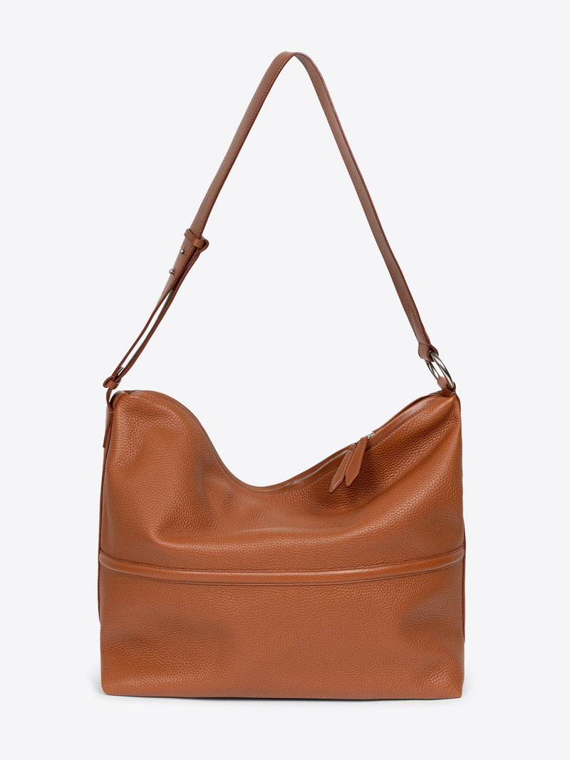 Dries Van Noten Leather Holdall Tan