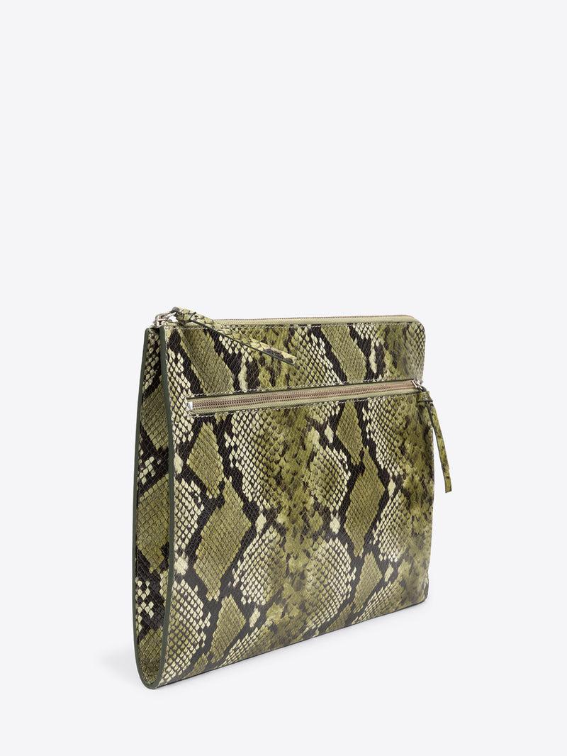 Dries Van Noten Leather Laptop Case Bottle